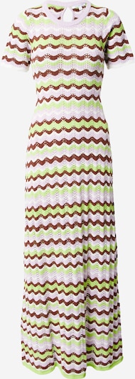 Olivia Rubin Плетена рокля 'KAILA' в кафяво / мента / светлолилаво / бяло, Преглед на продукта