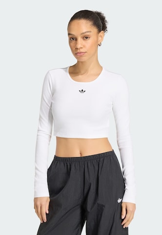 ADIDAS ORIGINALS Shirt 'Essentials' in Weiß: Vorderseite