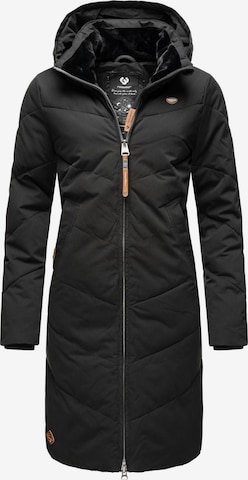 Ragwear Winter Coat 'Rebelka' in Black: front