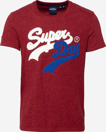 T-Shirt 'Source' Superdry en rouge : devant