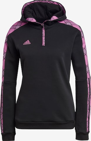 ADIDAS PERFORMANCE Athletic Sweatshirt 'Tiro' in Black: front