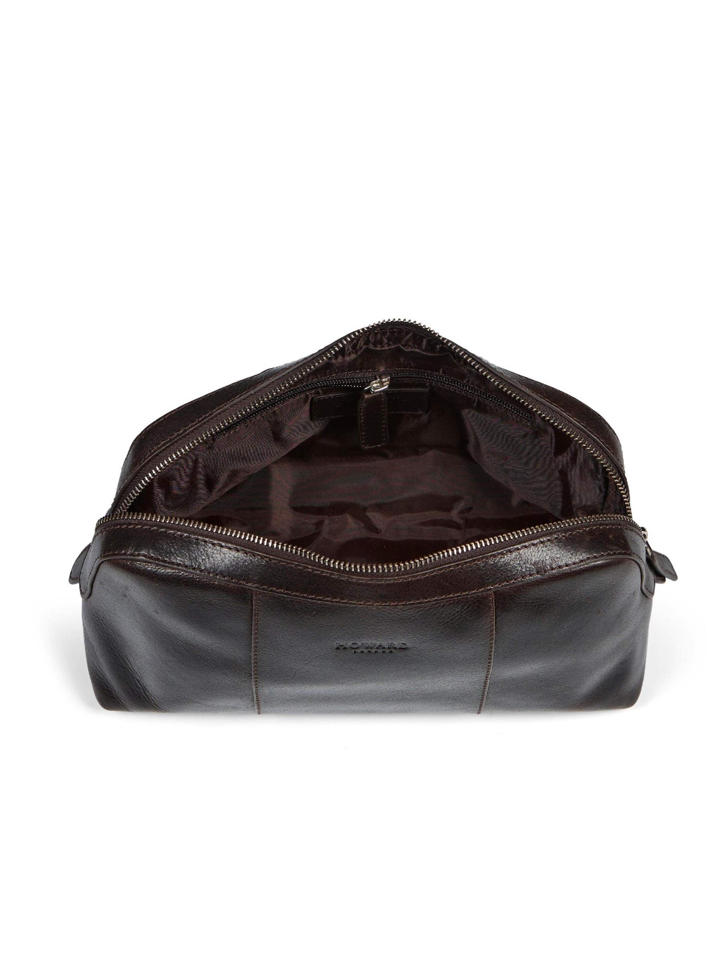 Nécessaire 'Washbag Bradley Dark Brown' di Howard London in marrone