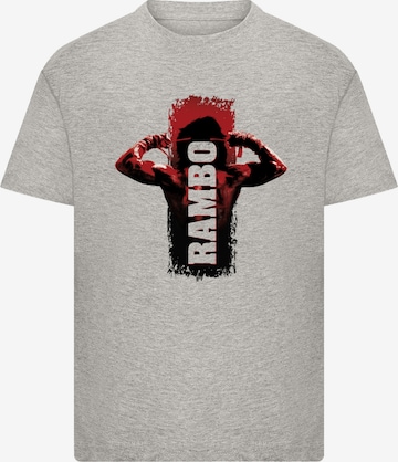 T-Shirt 'Rambo III Tying Sweatband' F4NT4STIC en gris : devant
