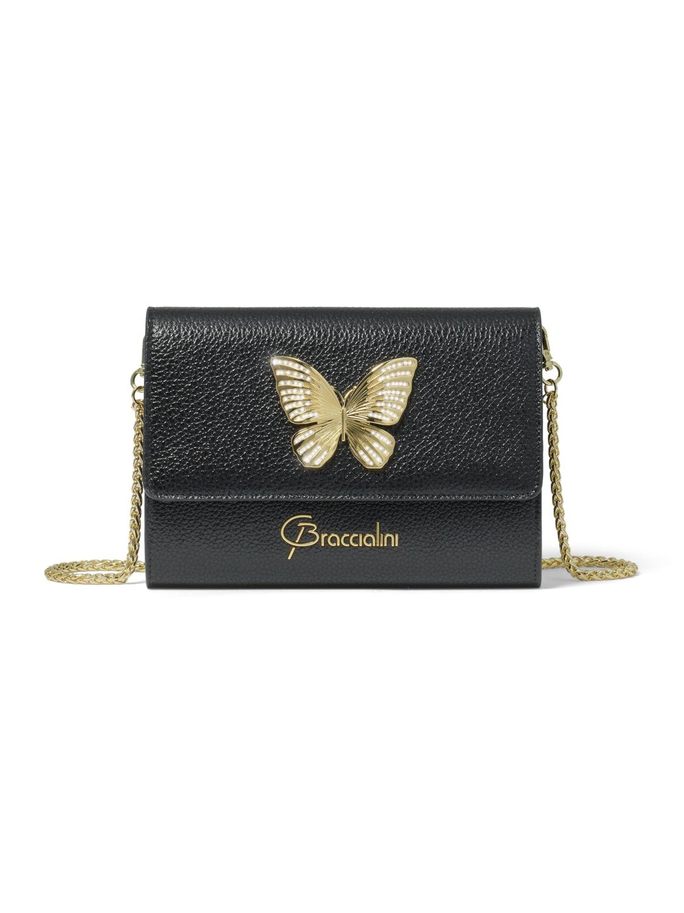 Braccialini Clutch 'Lady' in Black: front