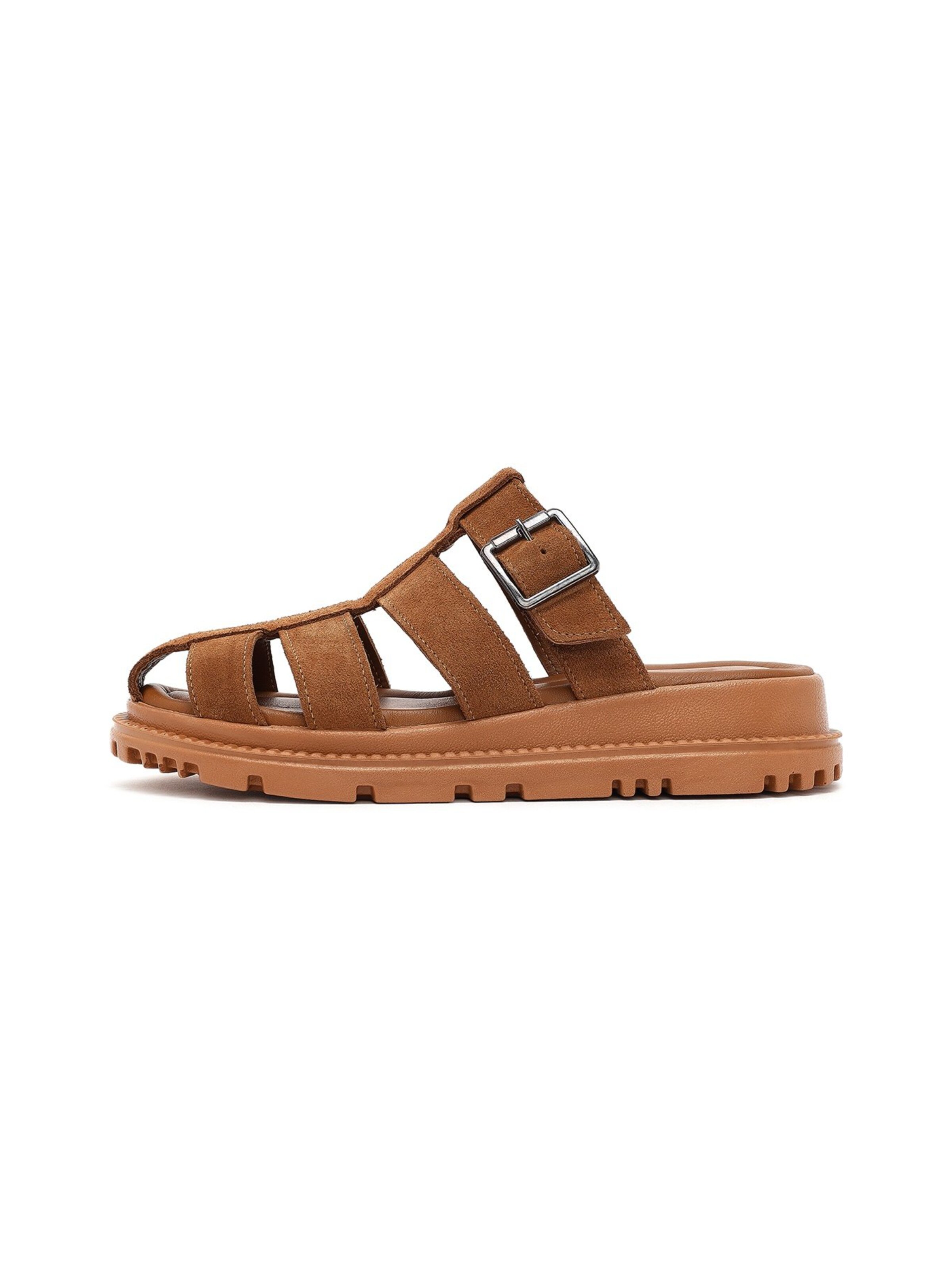 Derimod Mules in Brown: front