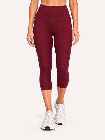 Skinny Leggings ' Velvara ' Smilodox en rouge : devant