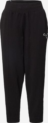 PUMA Loosefit Sportbroek in Zwart: voorkant