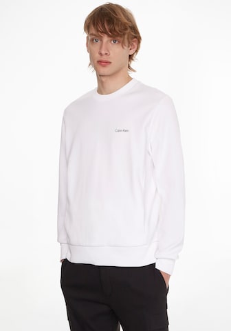 Calvin Klein Sweatshirt in White: front