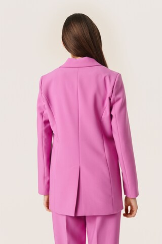 SOAKED IN LUXURY Blazer 'Corinne' i lilla