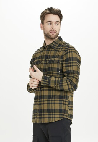 Whistler Regular fit Athletic button up shirt in Green: front