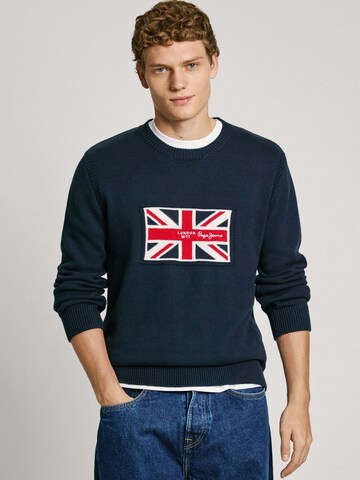 Pull-over Pepe Jeans en bleu : devant