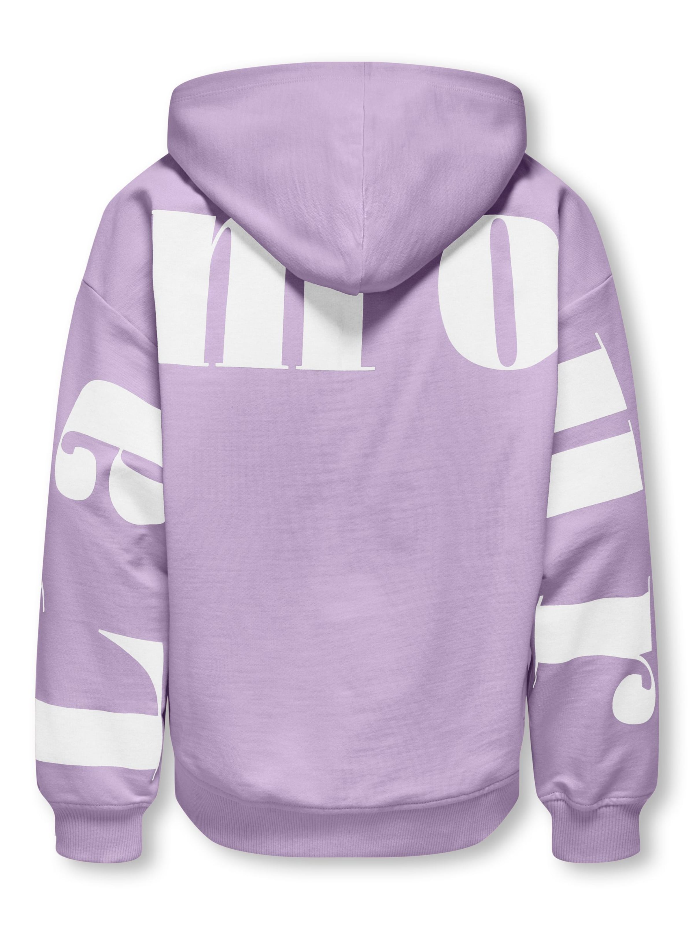 ONLY GIRLS Sweatshirt 'KOGHeart' i lilla