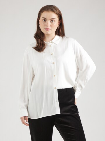 Tommy Hilfiger Curve Blouse in Wit: voorkant