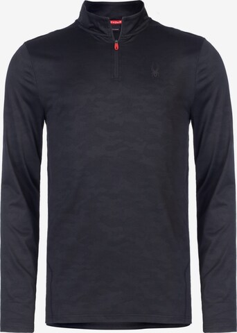 Sweat de sport Spyder en noir : devant