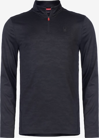 Spyder - Camiseta deportiva en negro: frente