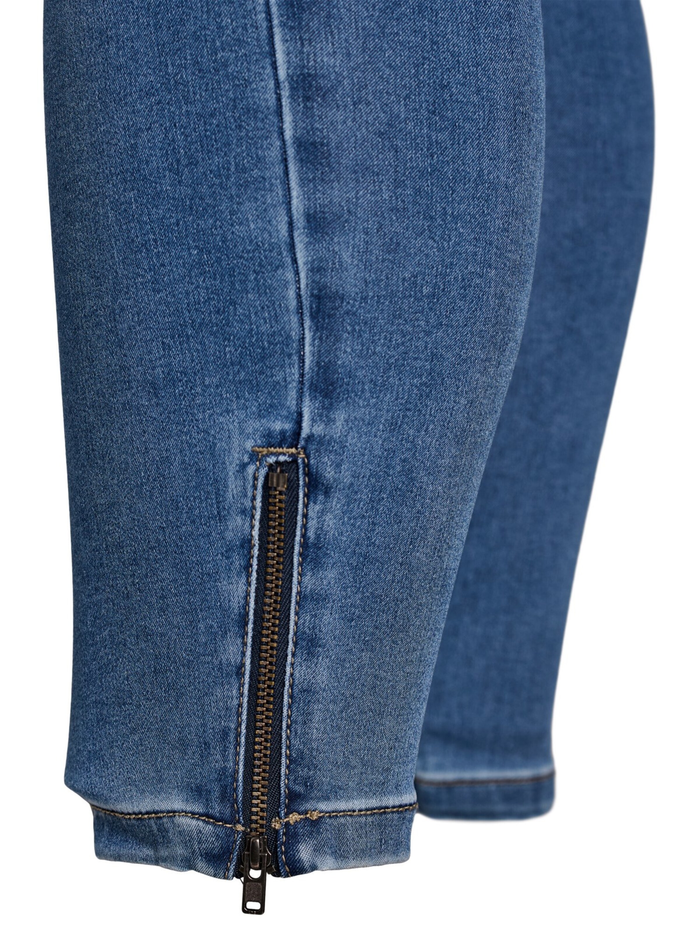 Zizzi Skinny Fit Дънки 'Amy' в синьо