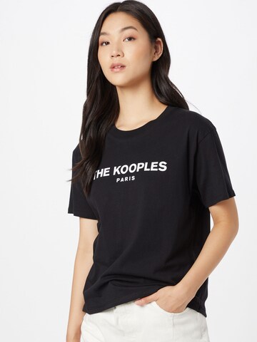 T-shirt The Kooples en noir : devant