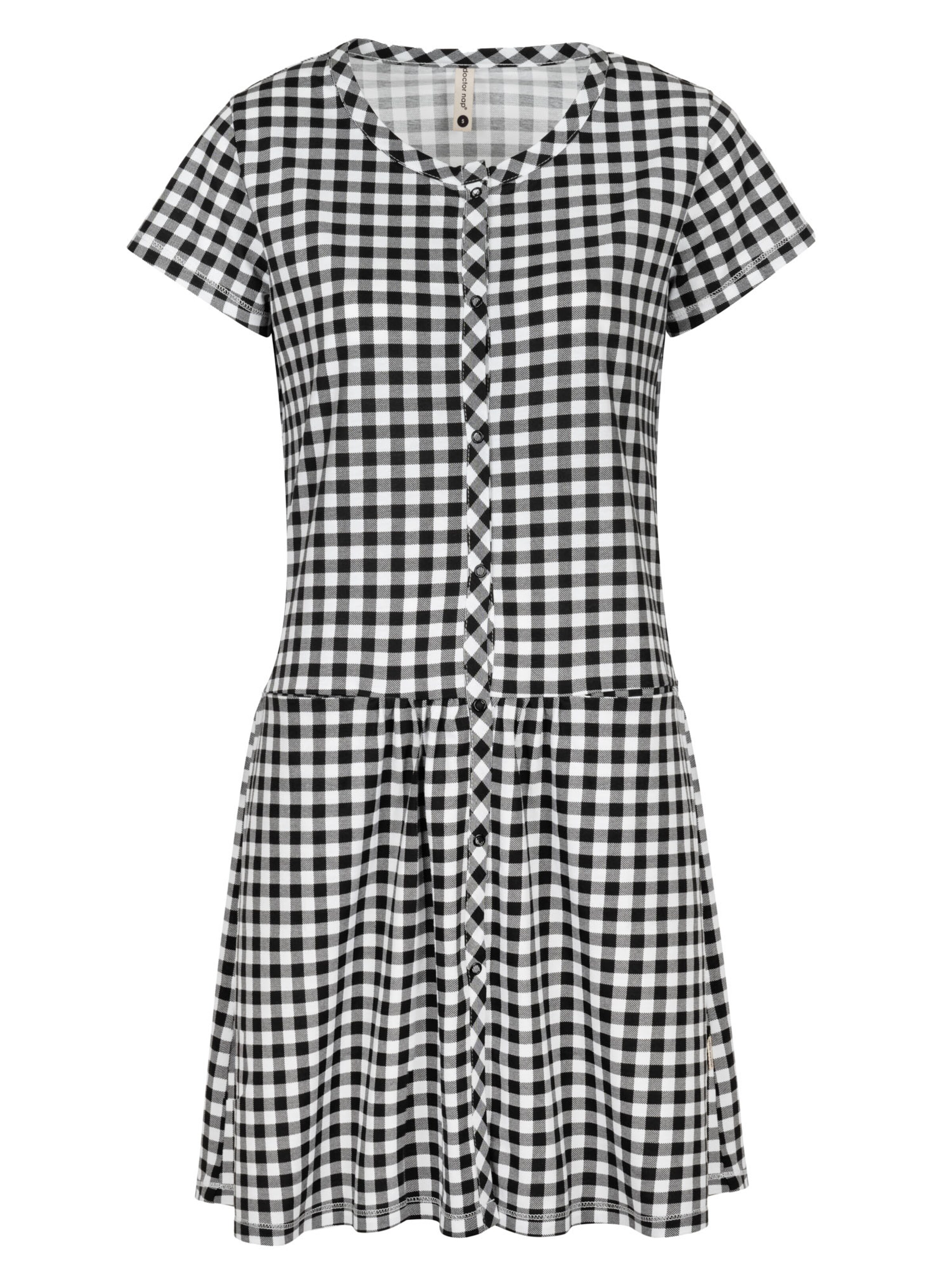 Doctor nap Nightgown in Black: front