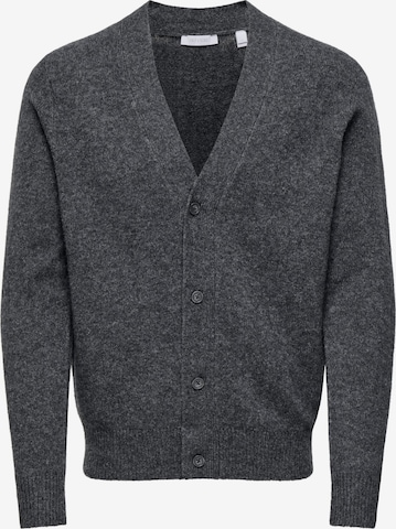 Giacchetta 'Maglieria' di Only & Sons in grigio: frontale