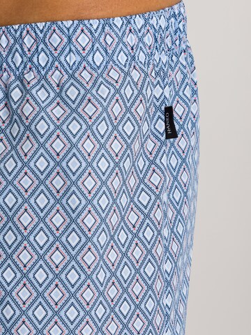 Hanro Boxershorts ' Fancy Woven ' in Blau