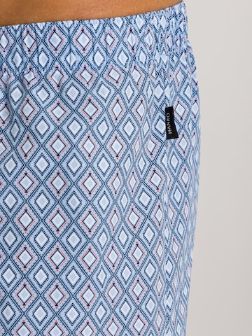 Hanro Boxershorts ' Fancy Woven ' in Blau