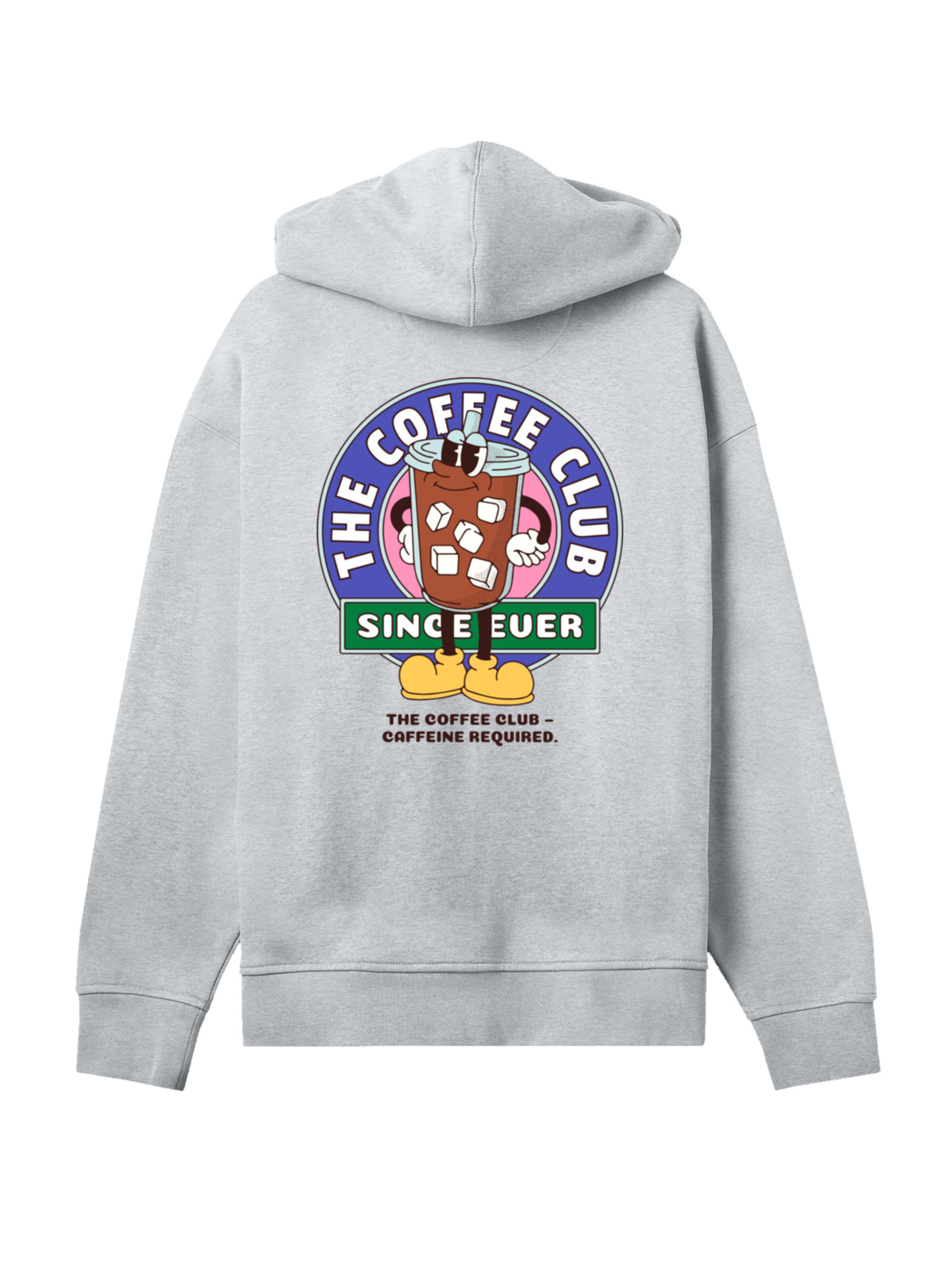 F4NT4STIC Sweatshirt 'Coffee Club' in Grijs