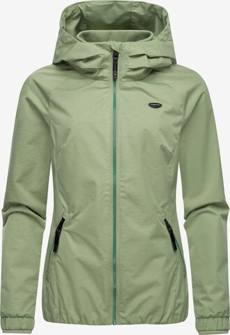 Ragwear Weatherproof jacket 'Dizzie' in Green: front