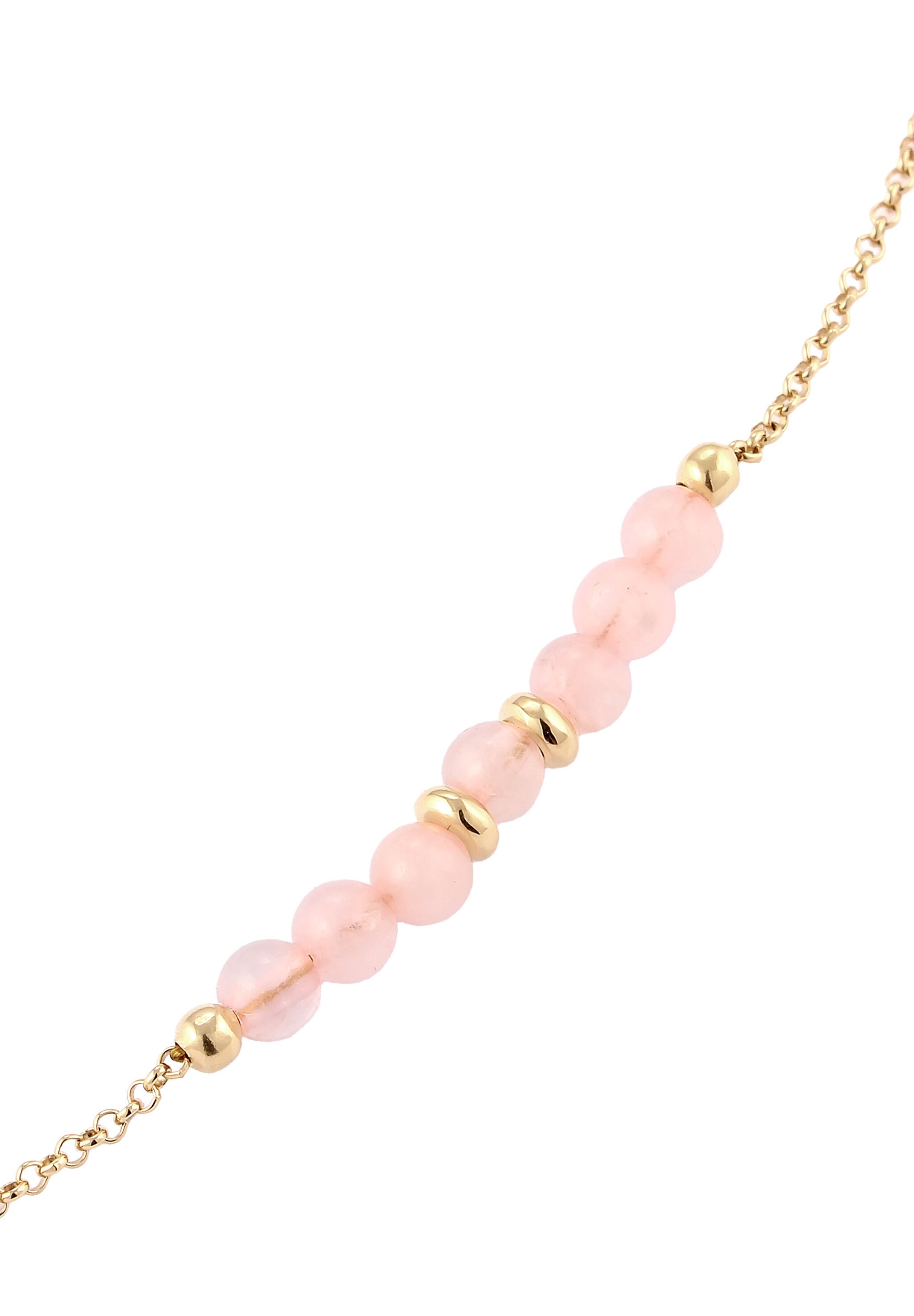 ELLI Armband 'Rosenquarz' in Goud