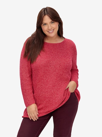 Pullover di SHEEGO in rosa: frontale