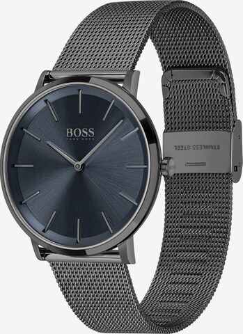 BOSS Black Analoguhr in Silber