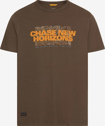 CAMEL ACTIVE T-shirt i brun: framsida