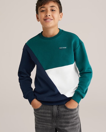 Sweat WE Fashion en vert : devant