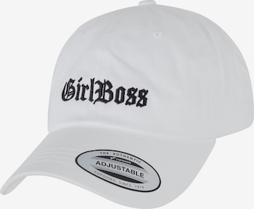 balta Mister Tee Kepurė 'Girl Boss': priekis