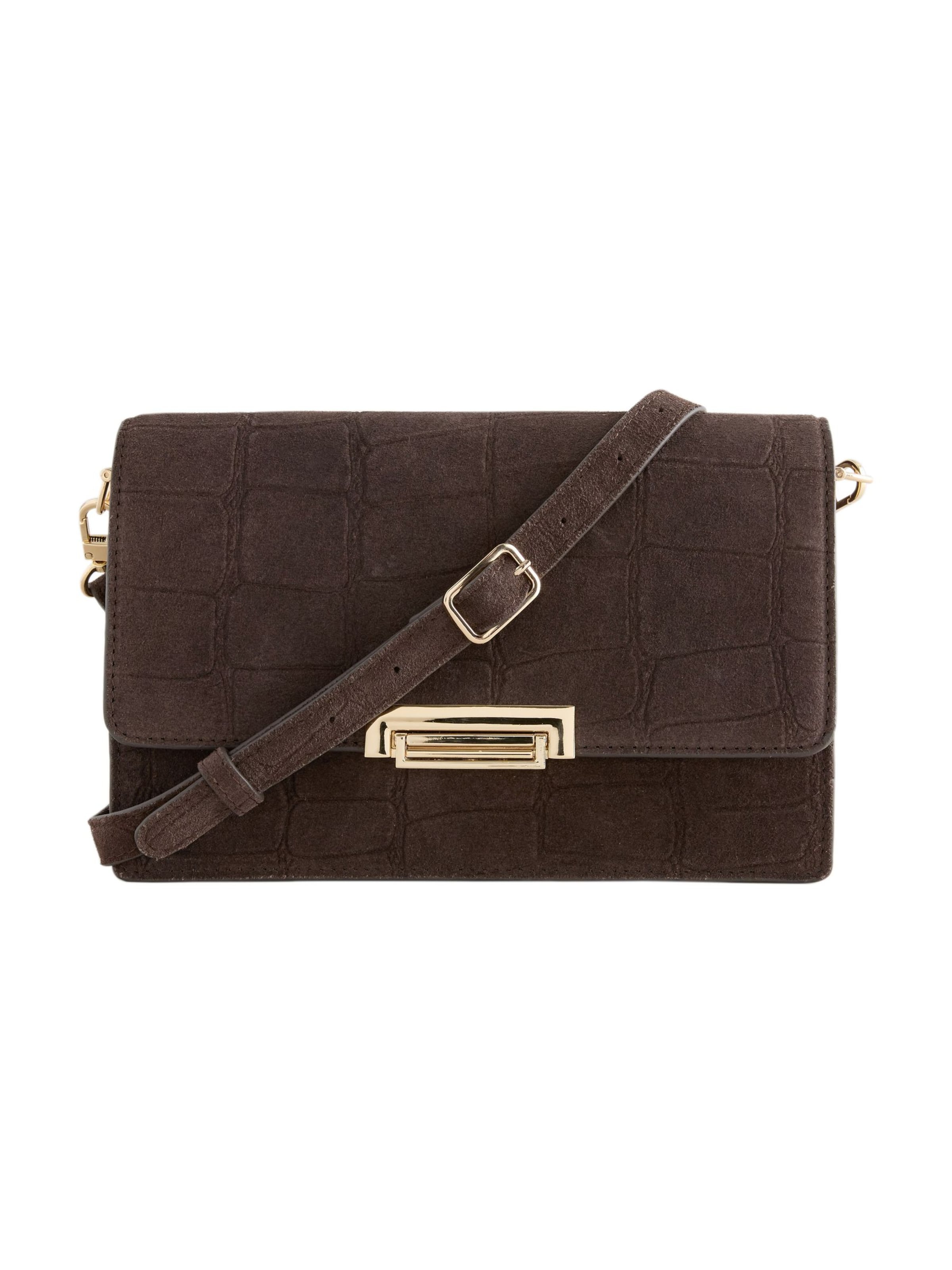 Rankinė su ilgu dirželiu iš Next, spalva – šokolado spalva, Prekių apžvalga