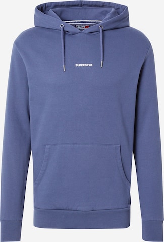 Superdry Sweatshirt in Blue: front