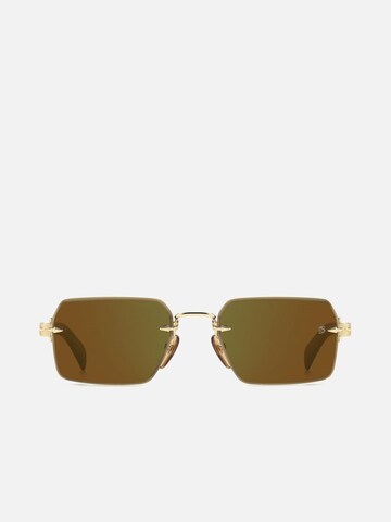 David Beckham Sunglasses in Gold: front