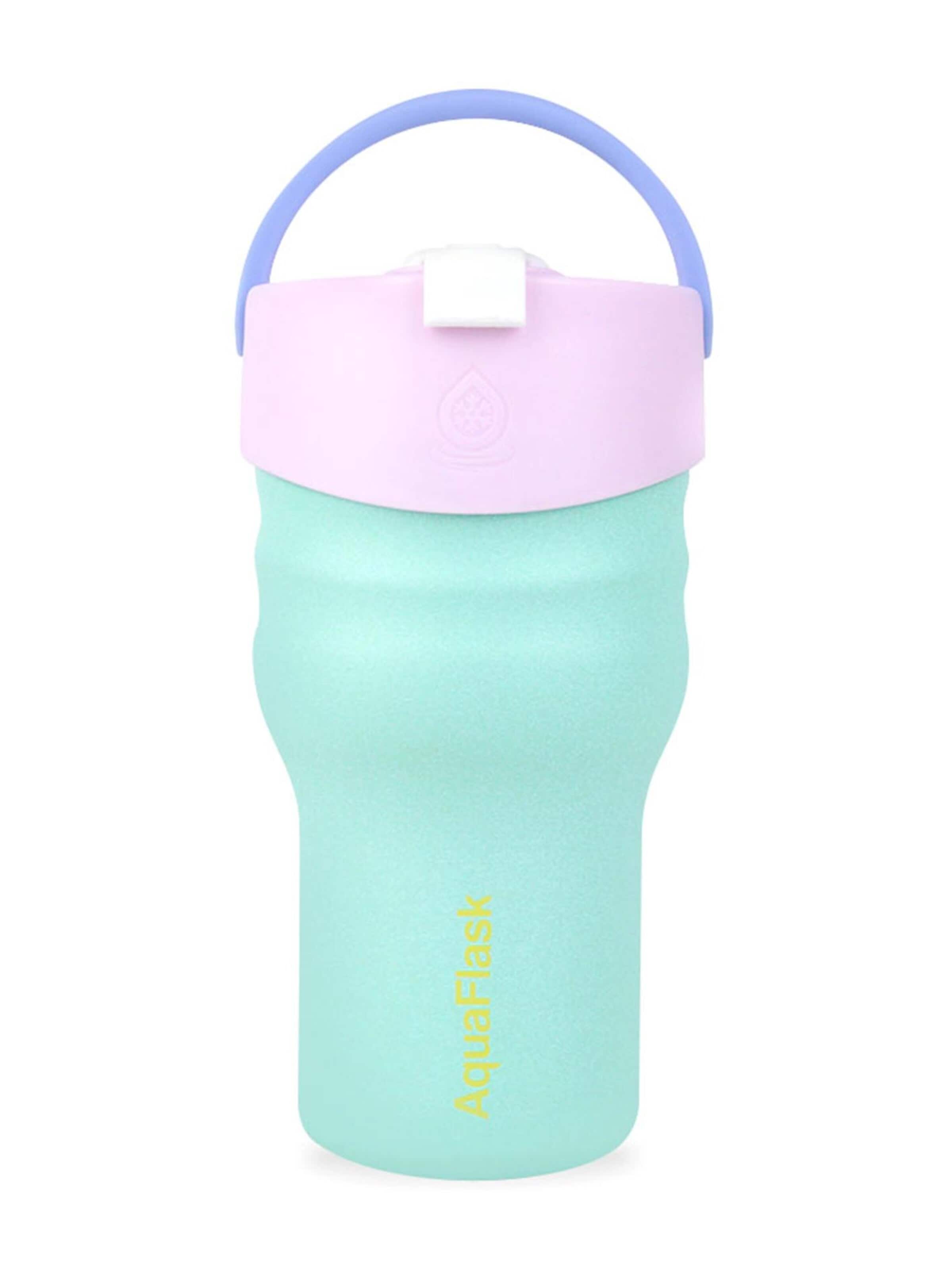 AquaFlask Láhev na vodu 'AquaFlask Termoláhev TUMBLER 591 ml' – modrá: přední strana