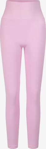 Skinny Leggings 'Seamless Umstandsleggings' di cfab in lilla: frontale