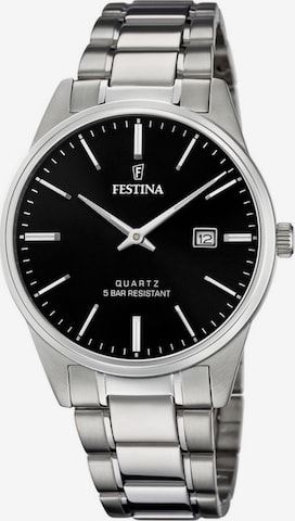Montre à affichage analogique 'Acero Clasico' FESTINA en noir : devant