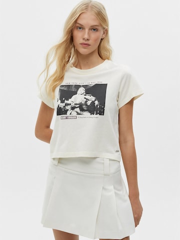 Jupe Pull&Bear en blanc : devant