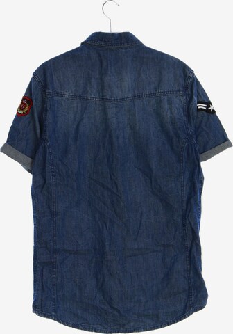 ADRIAN HAMMOND Button Up Shirt in S in Blue