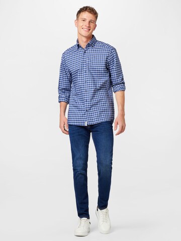 ETERNA Regular fit Button Up Shirt in Blue