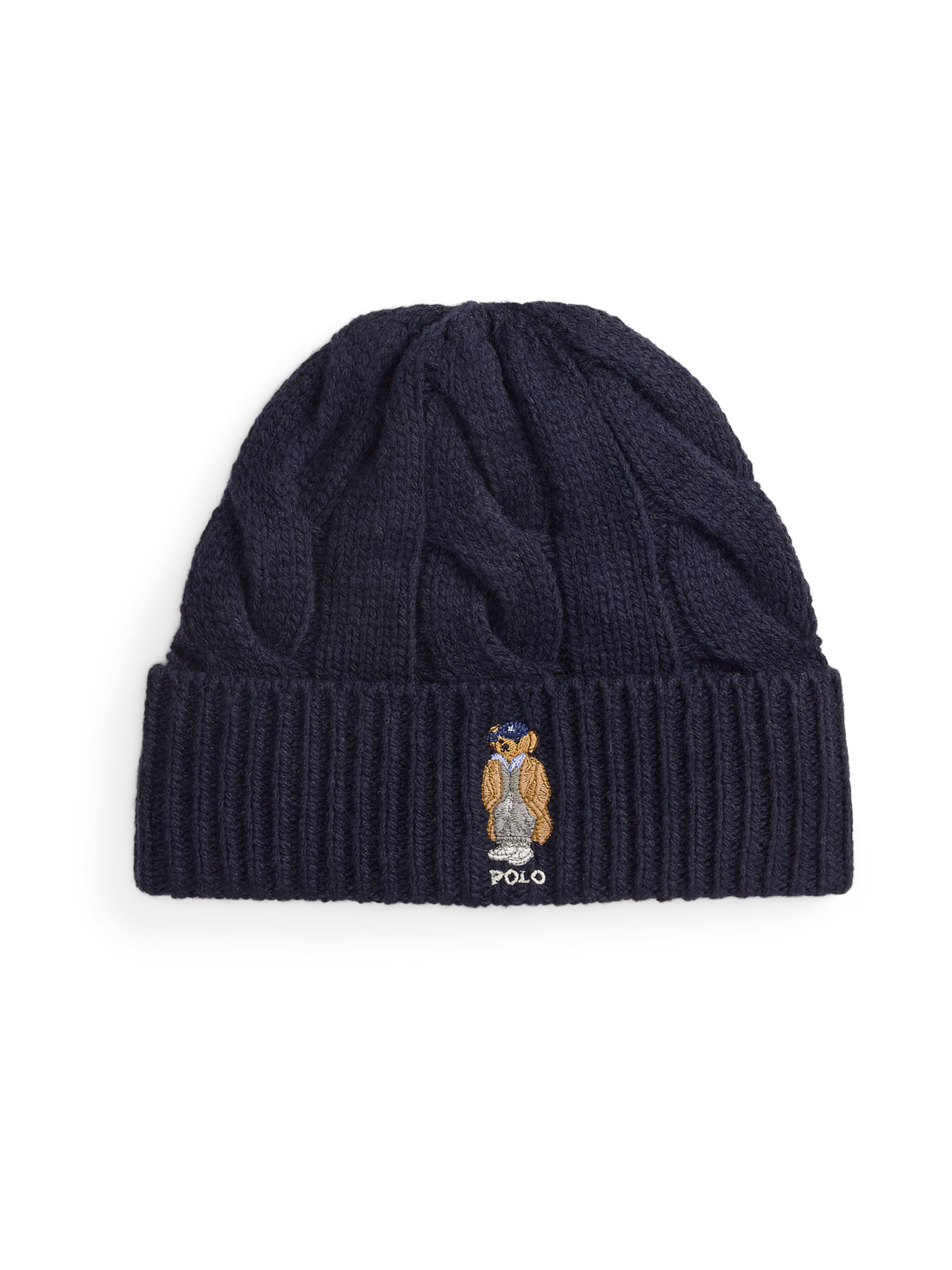 Bonnet Polo Ralph Lauren en bleu : devant