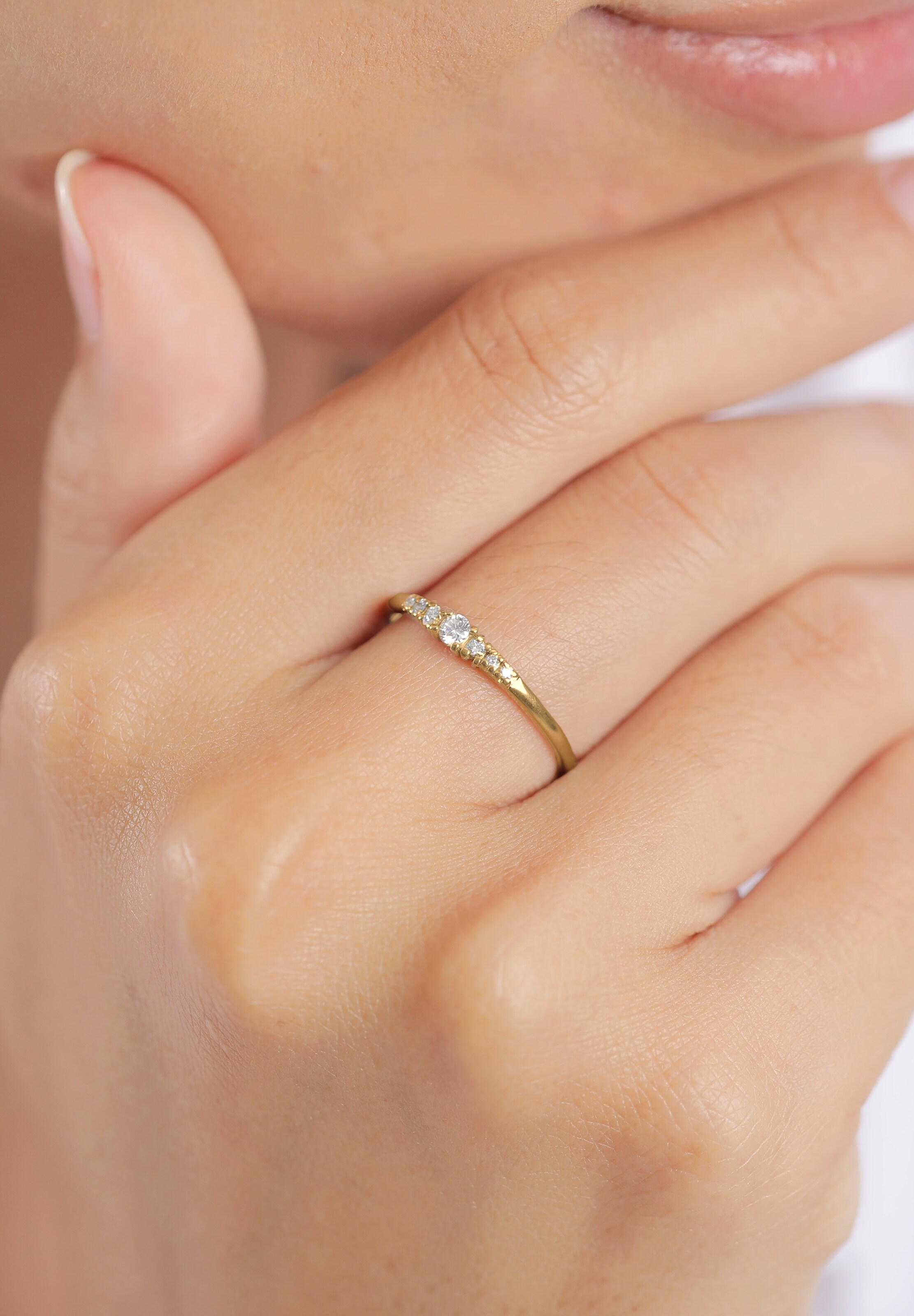 Elli DIAMONDS Ring 'Verlobungsring Diamanten' in Gold: front