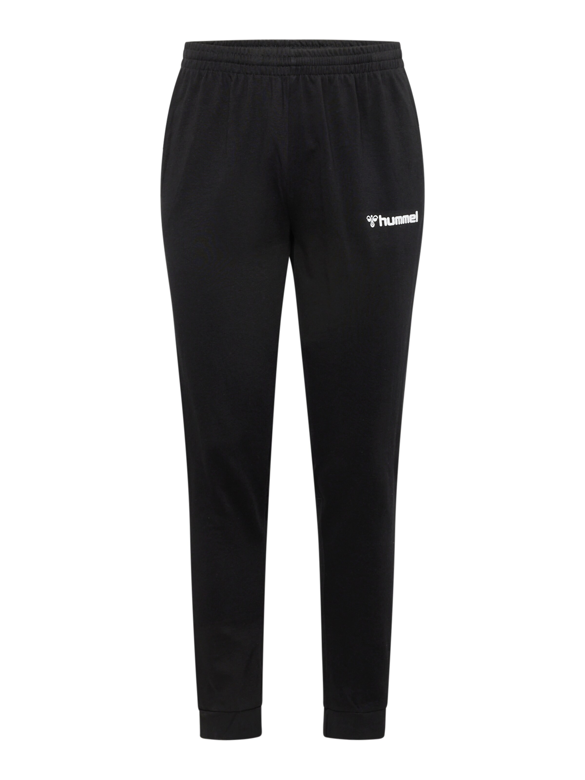 Hummel Tapered Sporthose 'AUTHENTIC' in Schwarz: Vorderseite