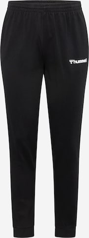 Hummel Tapered Workout Pants 'AUTHENTIC' in Black: front