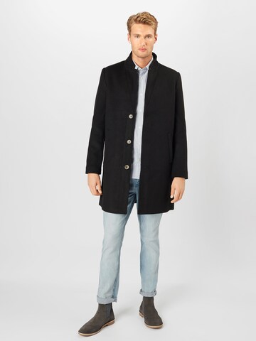 TOM TAILOR DENIM Regular Fit Mantel in Schwarz