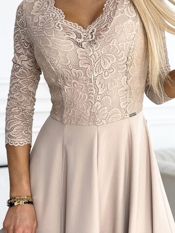 Numoco Evening Dress 'Maxikleid Amber' in Beige
