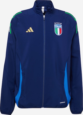 ADIDAS PERFORMANCE Athletic Jacket 'Italy Tiro 24' in Blue: front