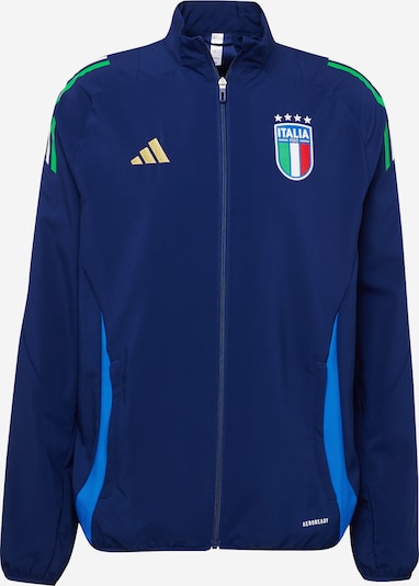 ADIDAS PERFORMANCE Sportska jakna 'Italy Tiro 24' u plava / cijan plava / žuta, Pregled proizvoda